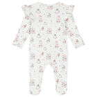 Baby Girls White & Pink Carousel Babygrow, 1, hi-res